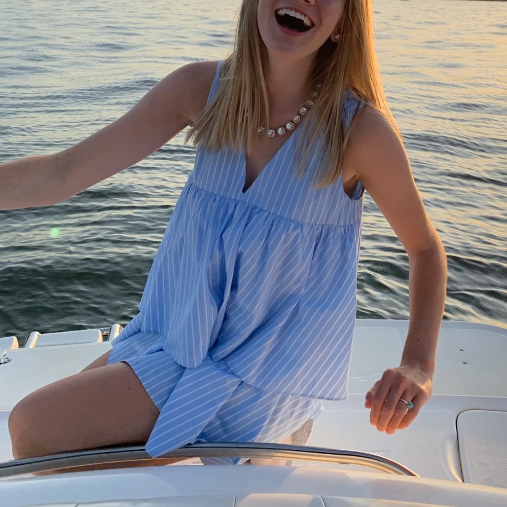 Zara Trafaiuc Collection Blue Romper